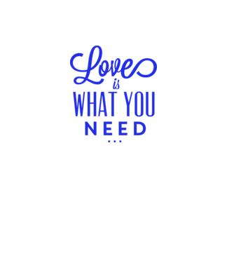 love what u need minta világoskék pólón