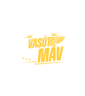 Hív a vasút vár a máv minta fehér pólón