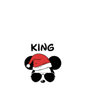 mickey santa king minta homokszín pólón