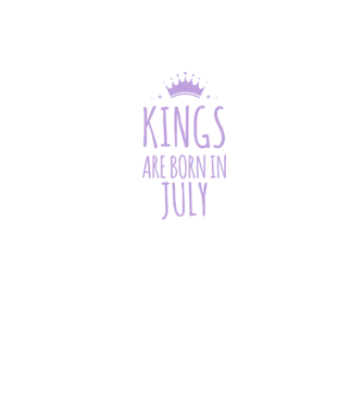 Kings are born in - July minta szürke/fekete pólón