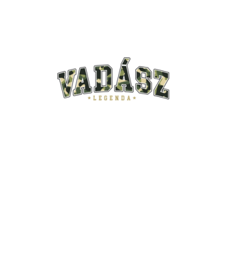 Vadász Legenda minta fekete pólón