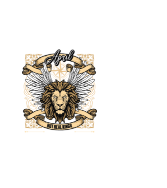 KINGS ARE BORN 2015 - ÁPRILIS minta fehér pólón