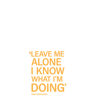Leave me alone - Kimi Raikkonen minta fehér pólón