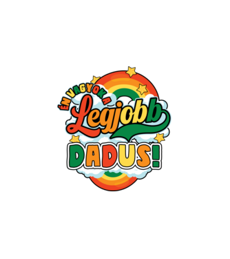 Legjobb dadus minta fehér pólón