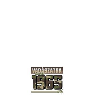 Vadászatra születve 1965-től! minta sötétkék pólón