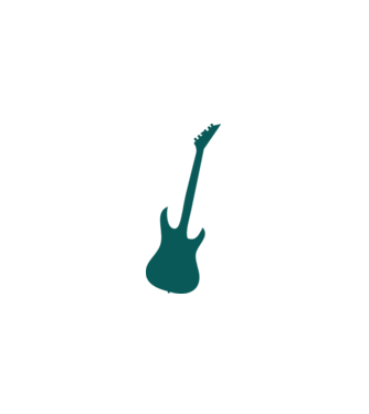 gitár 2 minta piros pólón