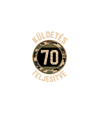 Küldetés teljesítve 70 minta fekete pólón