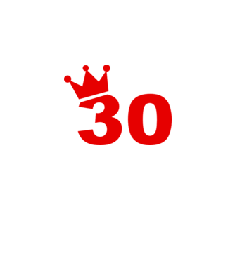 Crown Year - 30 minta fehér pólón
