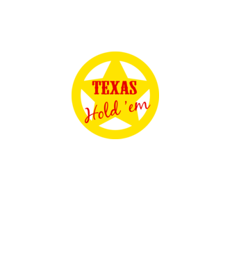 Texas Holdem minta fekete pólón