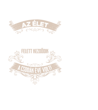 A csodák éve szülinapos 50 éves 1975 minta fekete pólón