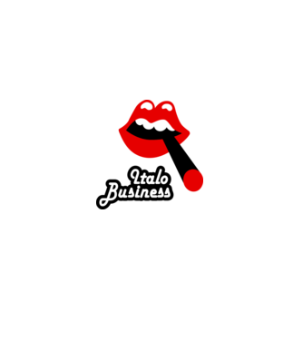 Italo_Business_logo minta fekete pólón