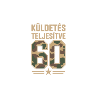 Küldetés teljesítve 60 minta türkiz pólón