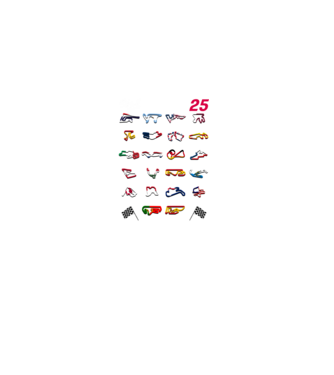 MOTOGP 25 CALENDAR fekete alapra minta fekete pólón