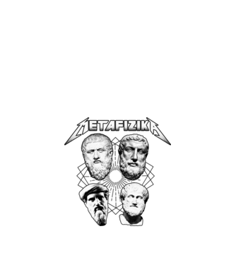 Metafizika fesztivál póló fehérre minta fehér pólón