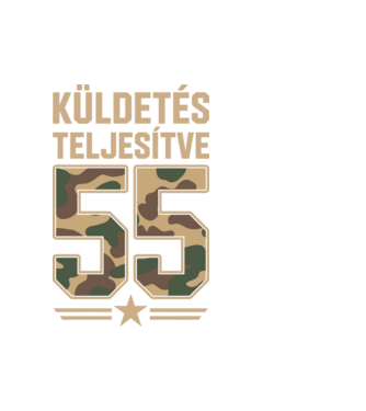 Küldetés teljesítve 55 minta fehér pólón