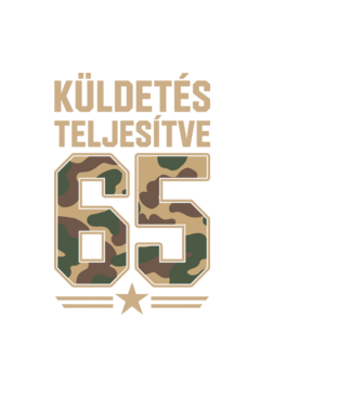 Küldetés teljesítve 65 minta fekete pólón