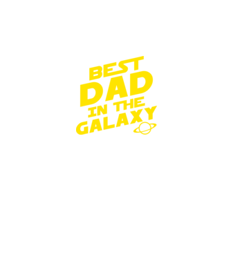 Best dad in the galaxy minta fekete pólón