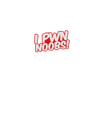 I PWN NOOBS! minta fekete pólón