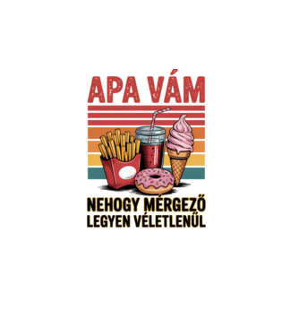 Apa vám minta fehér pólón