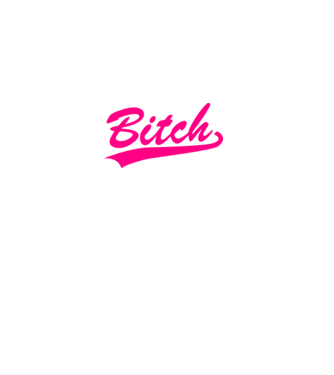 Bitch minta fehér pólón