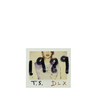 Taylor Swift polaroid minta fehér pólón