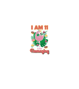 FLAMAZING SZÜLINAPOS 11 éves minta fehér pólón