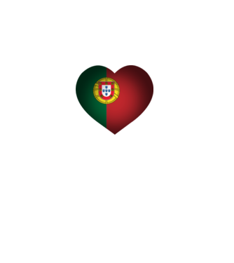 i heart portugal minta fehér pólón