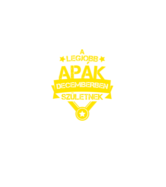 Csillagos legjobb apák december minta fekete pólón