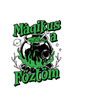 Boszorkánykonyha minta világoskék pólón