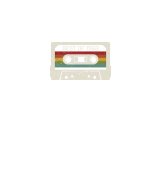 retro tape 1968 vintage minta fekete pólón