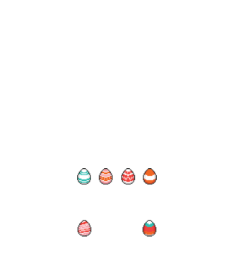 Virtuális húsvét minta fehér pólón