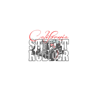 California street rodder minta fekete pólón