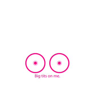 Big tits on me minta fekete pólón