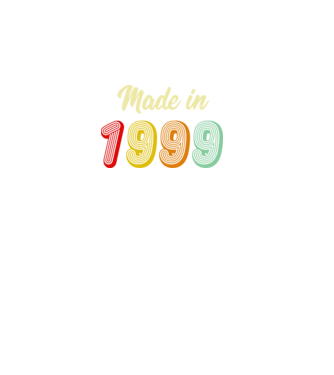 made in 1999 retro minta fekete pólón