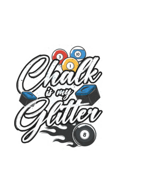 Chalk is my glitter minta fehér pólón