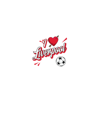 Popart Liverpool minta fekete pólón