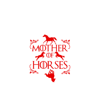 Mother of Horses minta fekete pólón