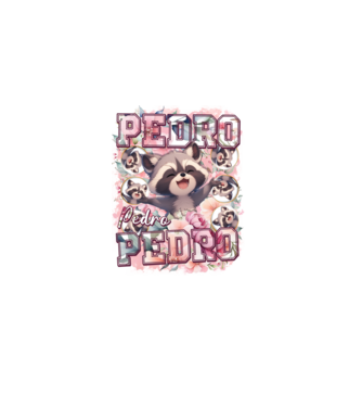 Girly Pedro minta fehér pólón