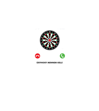 Hív a darts mennem kell minta farmerkék pólón