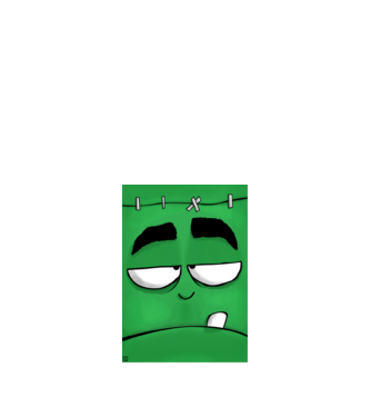 Cubie - Frankenstein minta királykék pólón
