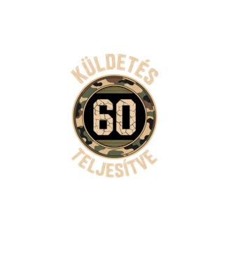 Küldetés teljesítve 60 minta türkiz pólón