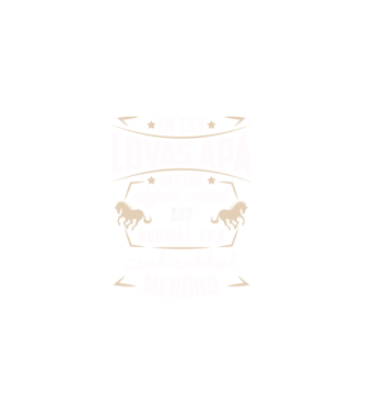 Menő Lovas apa minta fekete pólón