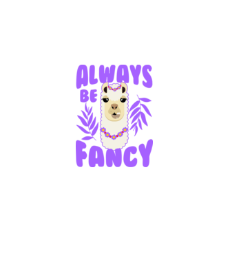 Always be fancy minta fekete pólón