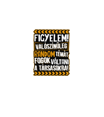 Figyelem társasjáték fan minta fekete pólón