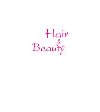Hair & Beauty minta fehér pólón