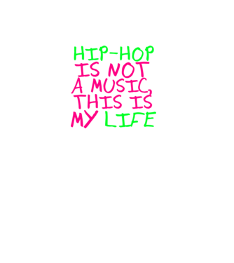 Hip-Hop, my life! minta lila pólón