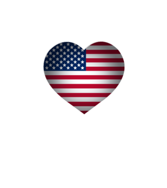 i heart usa minta fehér pólón