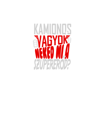 Szuperhős kamionos minta fekete pólón