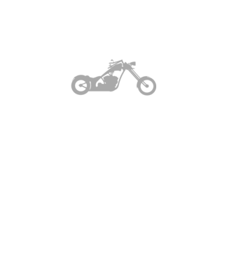 Choppermotor minta fehér pólón