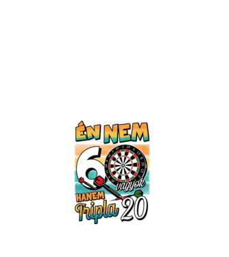 Darts Szülinap 60 éves minta fehér pólón